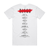 Paint Stroke 2022 Tour T-Shirt White Paint Stroke 2022 Tour T-Shirt White